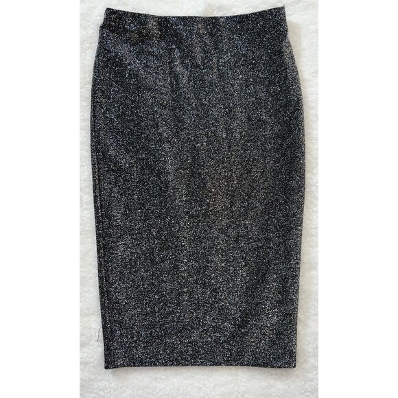 Express Dresses & Skirts - Express Black & Silver Glitter Pencil Skirt Womens XS/TP